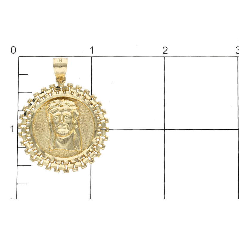 10 Karat Gold Jesus Face Medal