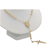 14K Gold Yellow Rosary 3.8 mm