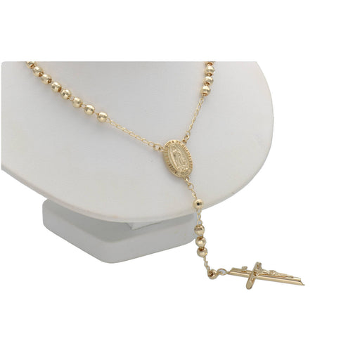 14K Gold Yellow Rosary 3.8 mm
