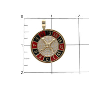 14 Karat Gold Roulette Charm