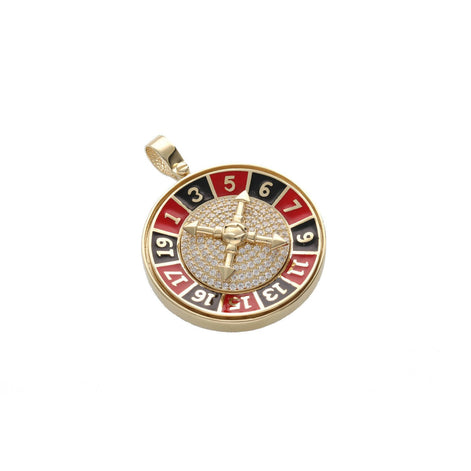 Gold Roulette Charm