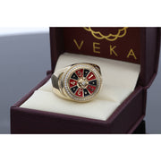 Gold Roulette Ring 10 Karat 