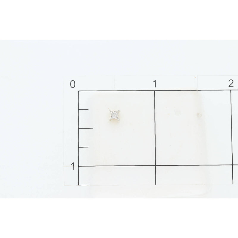 10 Karat Gold 0.10 CTW Diamond Stud Earrings  W:0.8