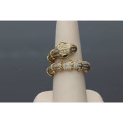 Gold Snake Ring 14 Karat yellow gold