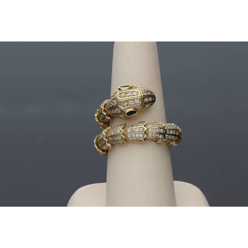 Gold Snake Ring 14 Karat yellow gold