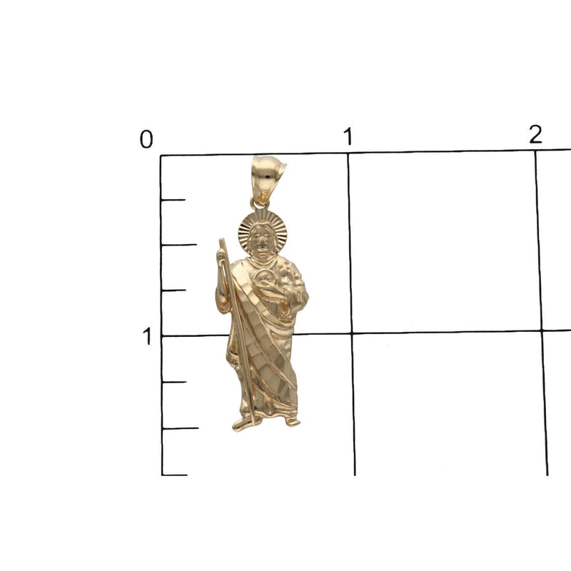 14K Gold St Jude Charm