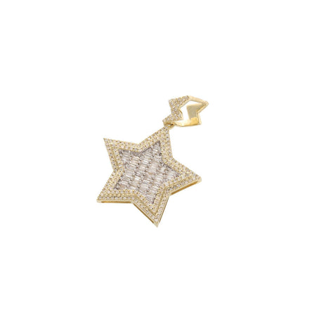 Gold Diamond Star Pendant