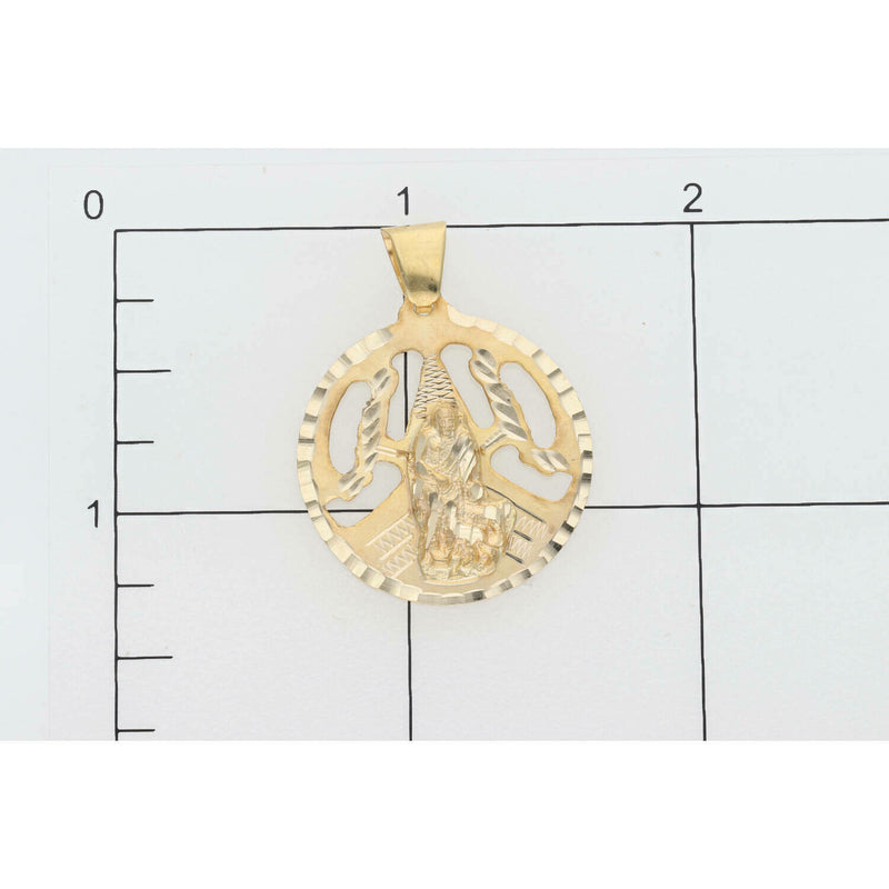 10 Karat Gold San Lazaro Medal