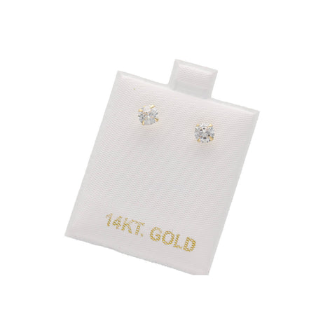 Gold & cz Stud Earrings