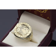 Gold Ring " The World is yours "