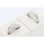 14K White Gold  Fleur Diam Head Trio Set