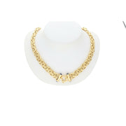 14 Karat Gold Byzantine Chain 9x18" W:23.5 - Veka Jewelry