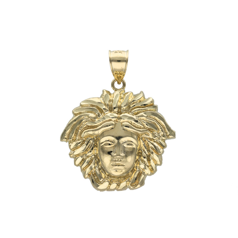Gold Medusa Charm 10 Karat