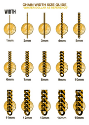 14 Karat Gold Thick Rollo Chain 10.2x16" W:37.9 - Veka Jewelry
