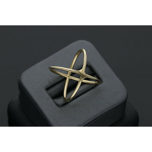 Gold X Ring