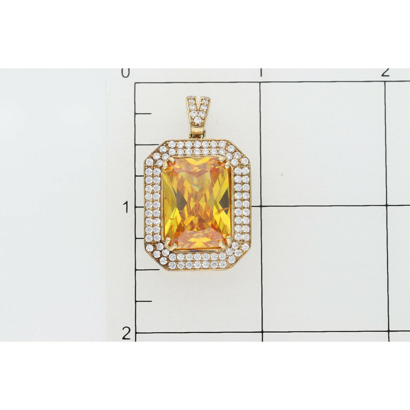 10 Karat Gold Yellow Square Charm