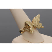 14 Karat Gold Butterfly Ring