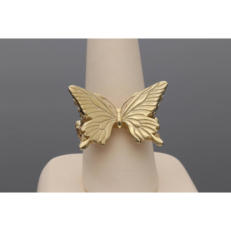 Gold Butterfly Ring 14 Karat 