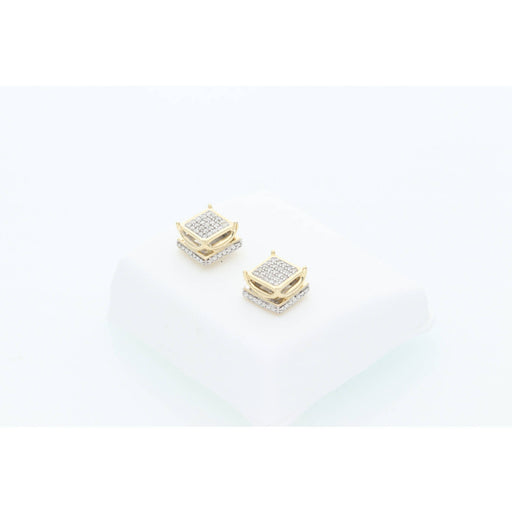 Diamond Octagon Stud Earring
